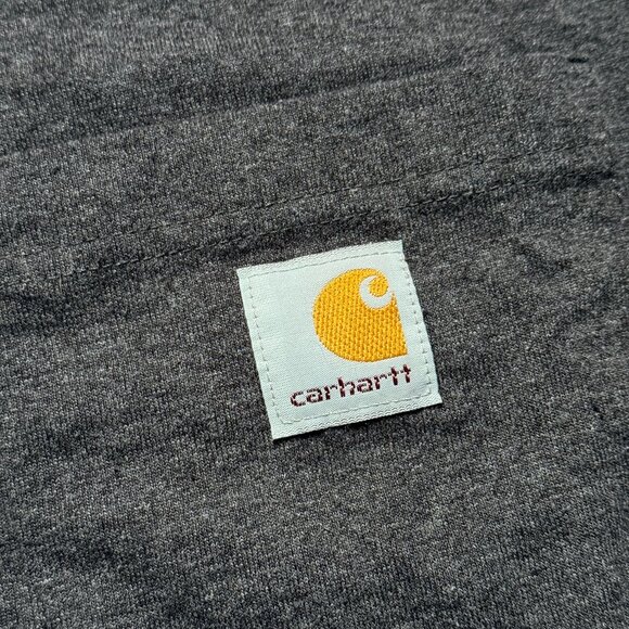 Carhartt Men's Short Sleeve Pocket Henley T-shirt - Grey - Picture 3 of 6